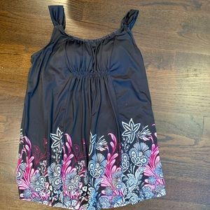 Swim dress with full cover bottom